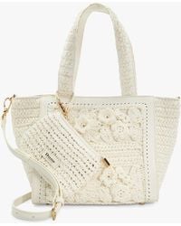 Dune - Daisy Floral Applique Embellished Handbag - Lyst