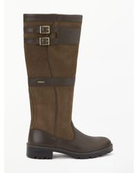 Dubarry - Longford Leather Goretex Buckle Trim Knee High Boots - Lyst