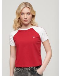 Superdry - Essential Organic Cotton Logo Retro T-shirt - Lyst