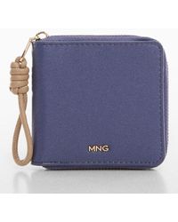 Mango - Chulo Faux Leather Two-tone Wallet - Lyst