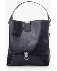Moda In Pelle - Adriana Patent Croc Bucket Bag - Lyst