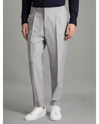 Reiss - Brighton Pleated Relaxed Trousers - Lyst
