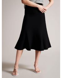 Ted Baker - Oliviay A Line Knitted Midi Skirt - Lyst