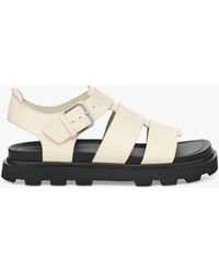 UGG - Capitelle Leather Buckle Strap Sandals - Lyst