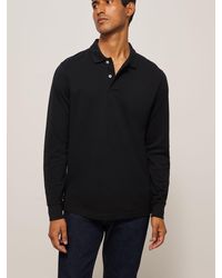 John Lewis - Supima Cotton Long Sleeve Jersey Polo Shirt - Lyst