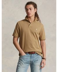 Ralph Lauren - Custom Slim Fit Mesh Polo Shirt - Lyst