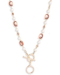 Ralph Lauren - Lauren Faux Pearl Beaded Collar Necklace - Lyst