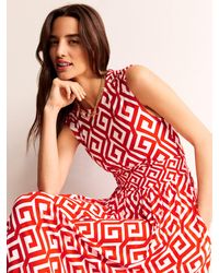 Boden - Thea Maze Print Sleeveless Midi Dress - Lyst