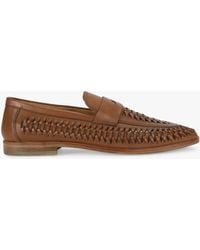 Kurt Geiger - Pablo Woven Leather Loafers - Lyst