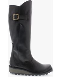 fly london solv knee length boots