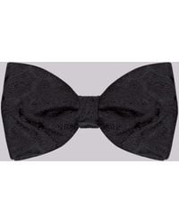 Moss - Ready Tied Silk Paisley Bow Tie - Lyst