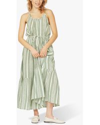 Sisters Point - Inga Striped Summer Maxi Dress - Lyst