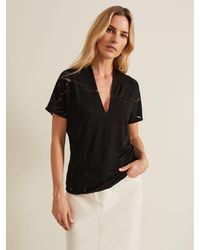Phase Eight - Linda Linear Leaf Burnout Top - Lyst