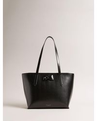 Ted Baker - Beanne Bow Detail Leather Shopper Bag - Lyst