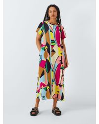 Weekend by Maxmara - Orchis Abstract Print Midi Dress - Lyst