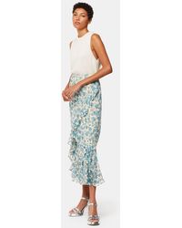 Whistles - Shaded Floral Midi Skirt - Lyst