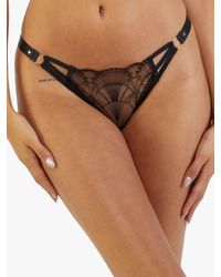 Wolf & Whistle - Pippa Embroidered Caged Briefs - Lyst