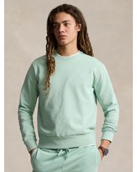Ralph Lauren - Loopback Cotton Fleece Sweatshirt - Lyst