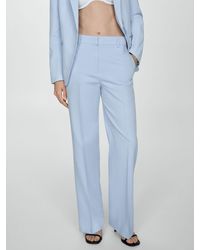 Mango - Malaga Lyocell Suit Trousers - Lyst