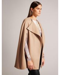 Ted Baker - Valariy Wool And Cashmere Blend Cape - Lyst