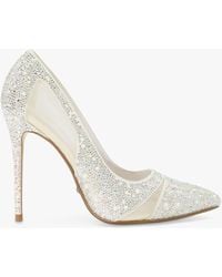 Dune - Bridal Collection Bellvue Embellished High Heel Court Shoes - Lyst