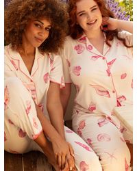 Cyberjammies - Shelly Shell Print Jersey Pyjama Top - Lyst