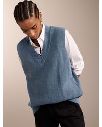 Baukjen - Katalina Oversized Recycled Wool Blend Knitted Vest - Lyst