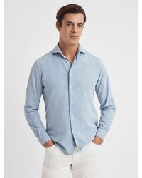Reiss - Vincy Long Sleeve Cutaway Collar Shirt - Lyst