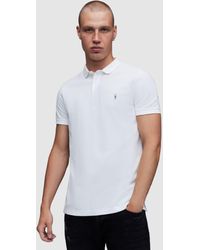 AllSaints - Reform Short Sleeve Slim Polo Shirt - Lyst