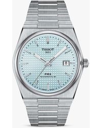 Tissot - T1374071135100 Prx Powermatic 80 Honeycomb Dial Bracelet Strap Watch - Lyst