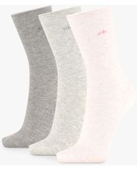 Calvin Klein - Emma Roll Top Ankle Socks - Lyst