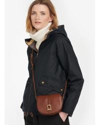 Barbour - Laire Leather Saddle Bag - Lyst