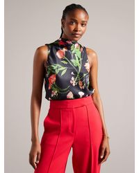 Ted Baker - Raeven Floral Print Sleeveless Top - Lyst