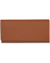 Longchamp - Le Foulonné Continental Leather Wallet - Lyst