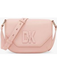DKNY - Seventh Avenue Leather Small Flap Over Cross Body Bag - Lyst