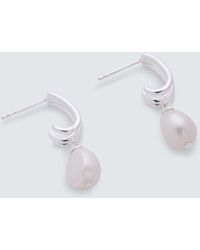 John Lewis - Gemstones & Baroque Pearl Drop Earrings - Lyst