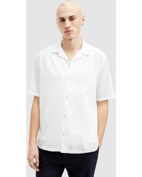 AllSaints - Valley Organic Cotton Relaxed Fit Shirt - Lyst