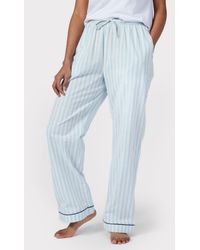 Chelsea Peers - Poplin Stripe Long Pyjama Bottoms - Lyst