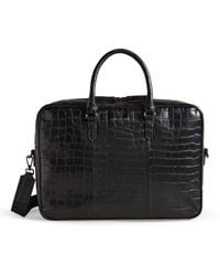 Ted Baker - Croc Briefcase - Lyst