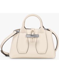 Longchamp - Le Roseau Small Leather Crossbody Bag - Lyst