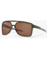 Oakley - Oo9147 Castel Prizm Polarised Rectangular Sunglasses - Lyst