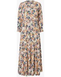 Lolly's Laundry - Nee Floral Print 3/4 Sleeve Maxi Dress - Lyst
