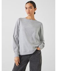 Hush - Emily Puff Sleeve Jersey Top - Lyst