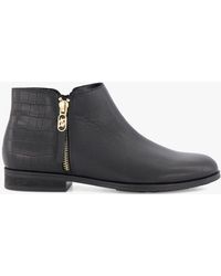 Dune - Pond Leather Ankle Boots - Lyst