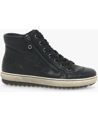 gabor bulner leather high top trainers black