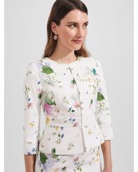 Hobbs - Emmaline Tailored Floral Tweed Jacket - Lyst