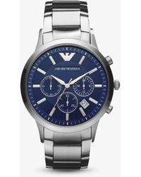 Emporio Armani - Date Chronograph Bracelet Strap Watch - Lyst