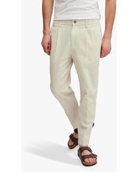 Casual Friday - Marc Relaxed Fit Pleated Linen Trousers - Lyst