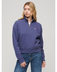Superdry - Essential Half Zip Sweatshirt - Lyst