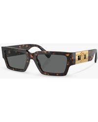Versace - Ve4459 Rectangular Sunglasses - Lyst